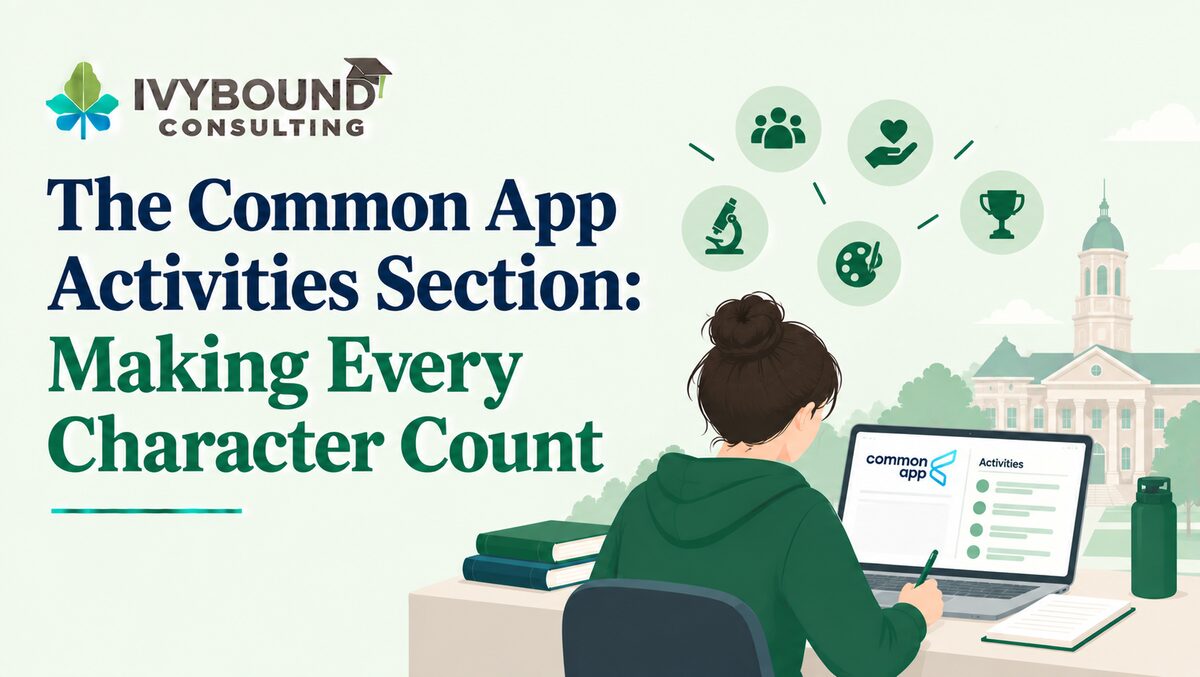 The Common App Activities Section: Making Every Character Count